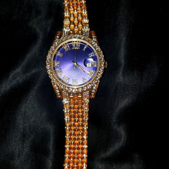 Jeyz BlueFace Gold Diamond Watch. - Picture 1 of 3